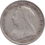 1895 SIXPENCE ( GF ) - SIXPENCE - Cambridgeshire Coins