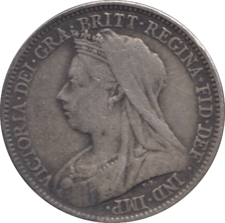 1895 SIXPENCE ( VF ) - SIXPENCE - Cambridgeshire Coins
