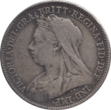 1895 SIXPENCE ( VF ) - SIXPENCE - Cambridgeshire Coins