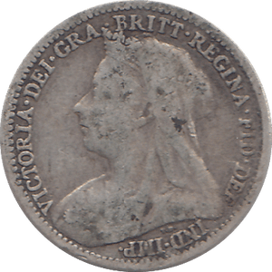 1895 THREEPENCE ( F ) - WORLD COINS - Cambridgeshire Coins