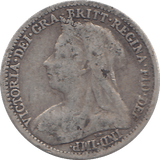 1895 THREEPENCE ( F ) - WORLD COINS - Cambridgeshire Coins