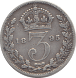 1895 THREEPENCE ( F ) - WORLD COINS - Cambridgeshire Coins