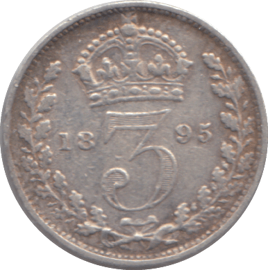 1895 THREEPENCE ( FINE ) - THREEPENCE - Cambridgeshire Coins