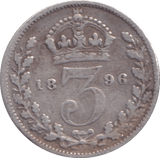 1895 THREEPENCE ( FINE ) - Threepence - Cambridgeshire Coins