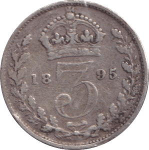 1895 THREEPENCE ( FINE ) - Threepence - Cambridgeshire Coins