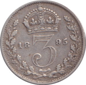 1895 THREEPENCE ( GF ) - THREEPENCE - Cambridgeshire Coins