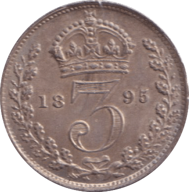 1895 THREEPENCE ( VF ) - THREEPENCE - Cambridgeshire Coins