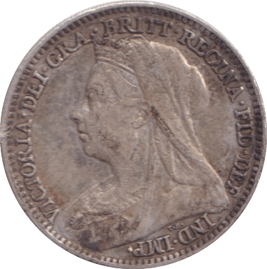 1895 THREEPENCE ( VF ) - Threepence - Cambridgeshire Coins