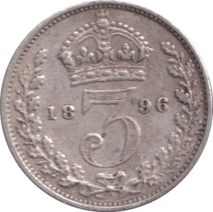 1895 THREEPENCE ( VF ) - Threepence - Cambridgeshire Coins