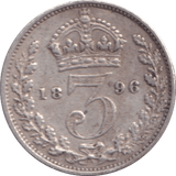 1895 THREEPENCE ( VF ) - Threepence - Cambridgeshire Coins