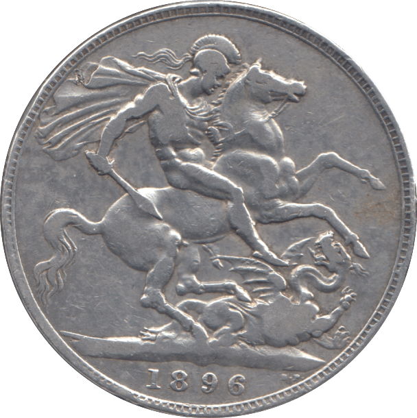 1896 CROWN CLEANED ( GF ) - CROWN - Cambridgeshire Coins