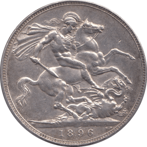 1896 CROWN ( EF ) LIX - CROWN - Cambridgeshire Coins