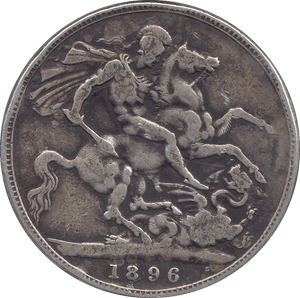 1896 CROWN ( FINE ) - CROWN - Cambridgeshire Coins