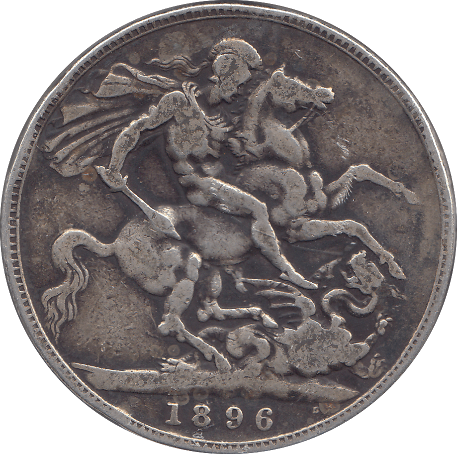 1896 CROWN ( FINE ) - CROWN - Cambridgeshire Coins