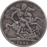 1896 CROWN ( FINE ) - CROWN - Cambridgeshire Coins