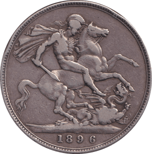 1896 CROWN ( FINE ) - CROWN - Cambridgeshire Coins