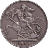 1896 CROWN ( FINE ) - CROWN - Cambridgeshire Coins