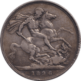 1896 CROWN ( FINE ) - CROWN - Cambridgeshire Coins