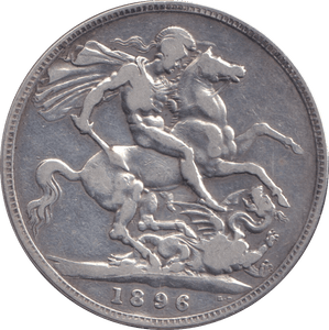 1896 CROWN ( FINE ) - CROWN - Cambridgeshire Coins