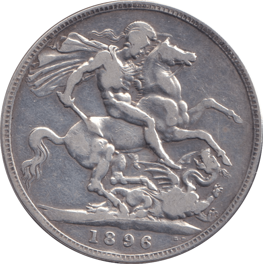 1896 CROWN ( FINE ) - CROWN - Cambridgeshire Coins
