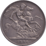 1896 CROWN ( FINE ) - CROWN - Cambridgeshire Coins