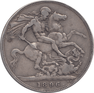 1896 CROWN ( FINE ) - CROWN - Cambridgeshire Coins