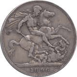 1896 CROWN ( FINE ) - CROWN - Cambridgeshire Coins