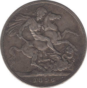 1896 CROWN ( FINE ) - CROWN - Cambridgeshire Coins