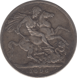 1896 CROWN ( FINE ) - CROWN - Cambridgeshire Coins