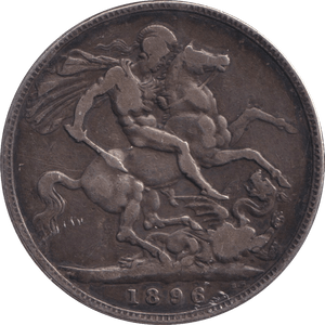 1896 CROWN ( FINE ) - CROWN - Cambridgeshire Coins