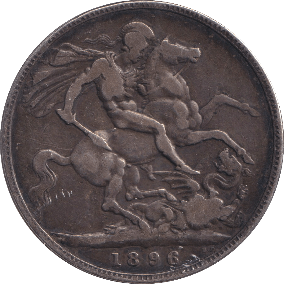 1896 CROWN ( FINE ) - CROWN - Cambridgeshire Coins