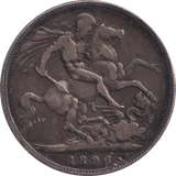 1896 CROWN ( FINE ) - CROWN - Cambridgeshire Coins