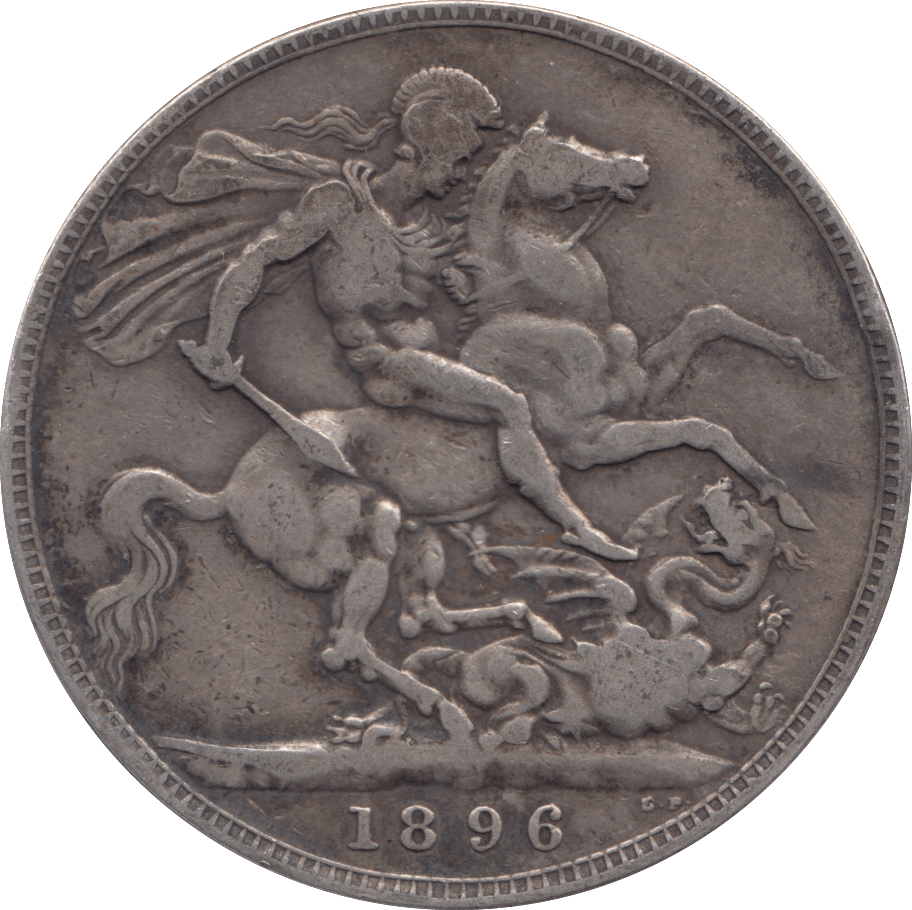 1896 CROWN ( FINE ) D1 - CROWN - Cambridgeshire Coins