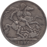 1896 CROWN ( FINE ) D1 - CROWN - Cambridgeshire Coins