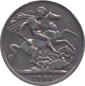 1896 CROWN ( FINE ) LX 2 - CROWN - Cambridgeshire Coins