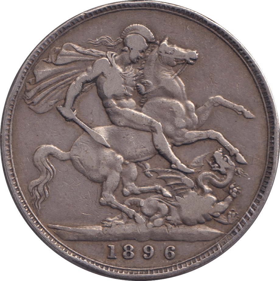 1896 CROWN ( FINE ) LX - CROWN - Cambridgeshire Coins