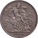 1896 CROWN ( FINE ) LX - CROWN - Cambridgeshire Coins