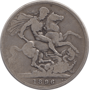 1896 CROWN ( FINE ) LX - CROWN - Cambridgeshire Coins