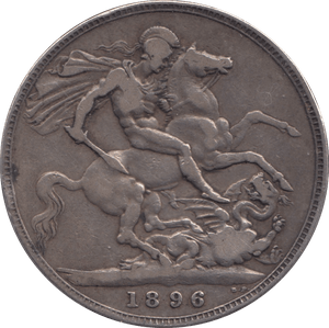 1896 CROWN ( FINE ) LX - CROWN - Cambridgeshire Coins