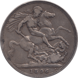 1896 CROWN ( FINE ) LX - CROWN - Cambridgeshire Coins