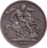 1896 CROWN ( GF ) - CROWN - Cambridgeshire Coins
