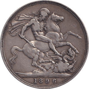 1896 CROWN ( GF ) - CROWN - Cambridgeshire Coins