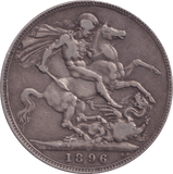 1896 CROWN ( GF ) - FLORIN - Cambridgeshire Coins
