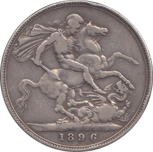 1896 CROWN ( GF ) LX - CROWN - Cambridgeshire Coins