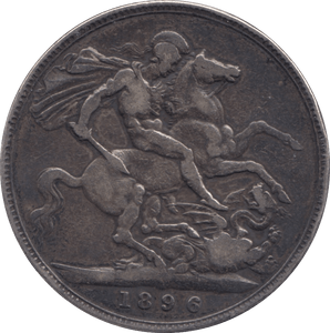 1896 CROWN ( GF ) LX - CROWN - Cambridgeshire Coins