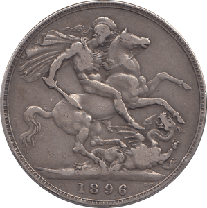 1896 CROWN ( GF ) LX - CROWN - Cambridgeshire Coins