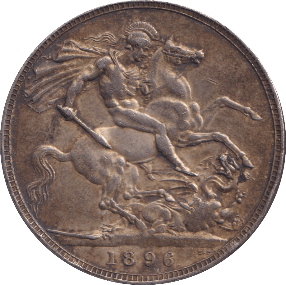 1896 CROWN ( GVF ) - CROWN - Cambridgeshire Coins