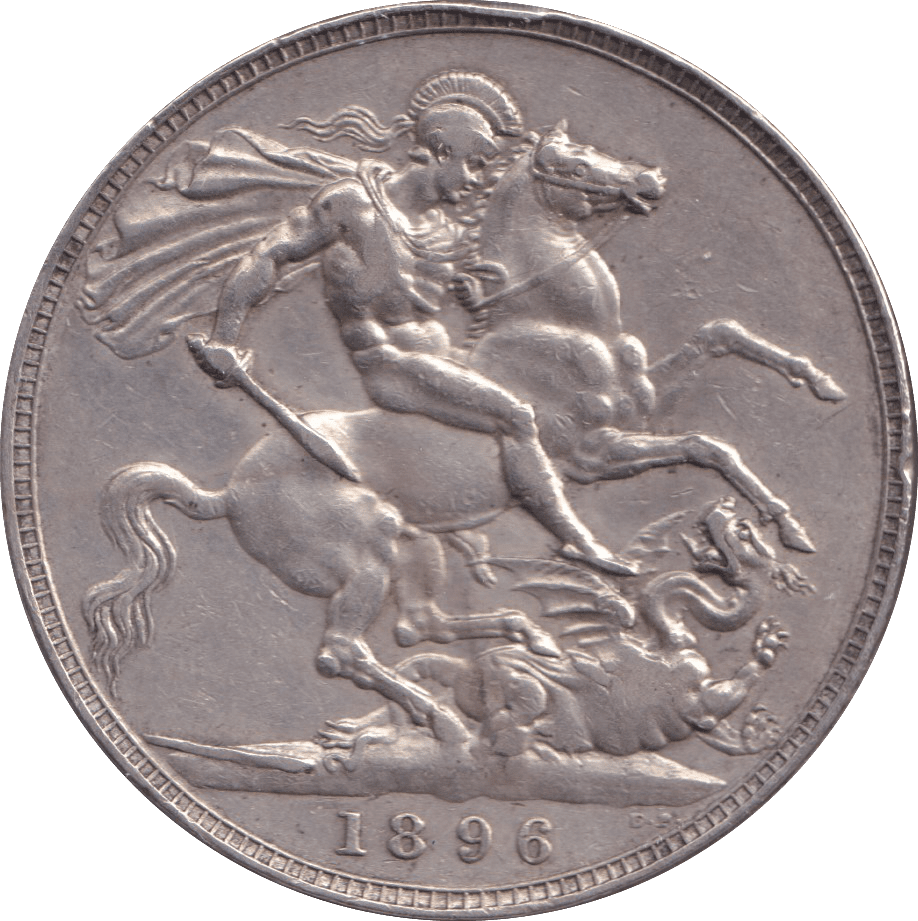 1896 CROWN ( GVF ) - CROWN - Cambridgeshire Coins