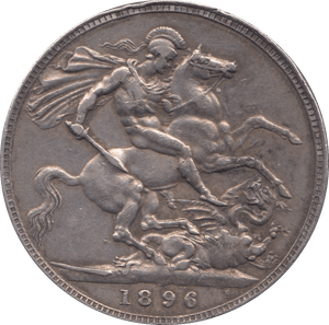 1896 CROWN ( GVF ) - WORLD COINS - Cambridgeshire Coins
