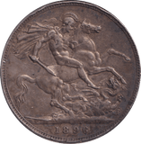 1896 CROWN ( VF ) - CROWN - Cambridgeshire Coins